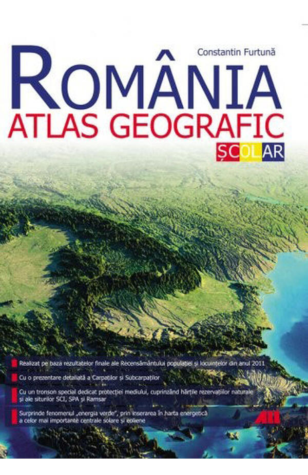 Romania. Atlas geographic scolar (Editia a 2-a)