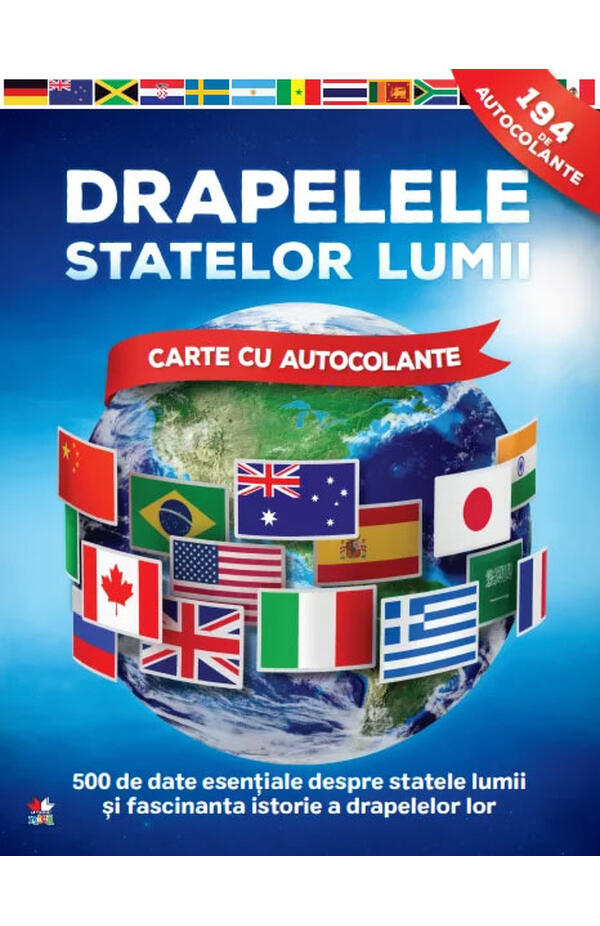 Drapelele statelor lumii. Carte cu autocolante