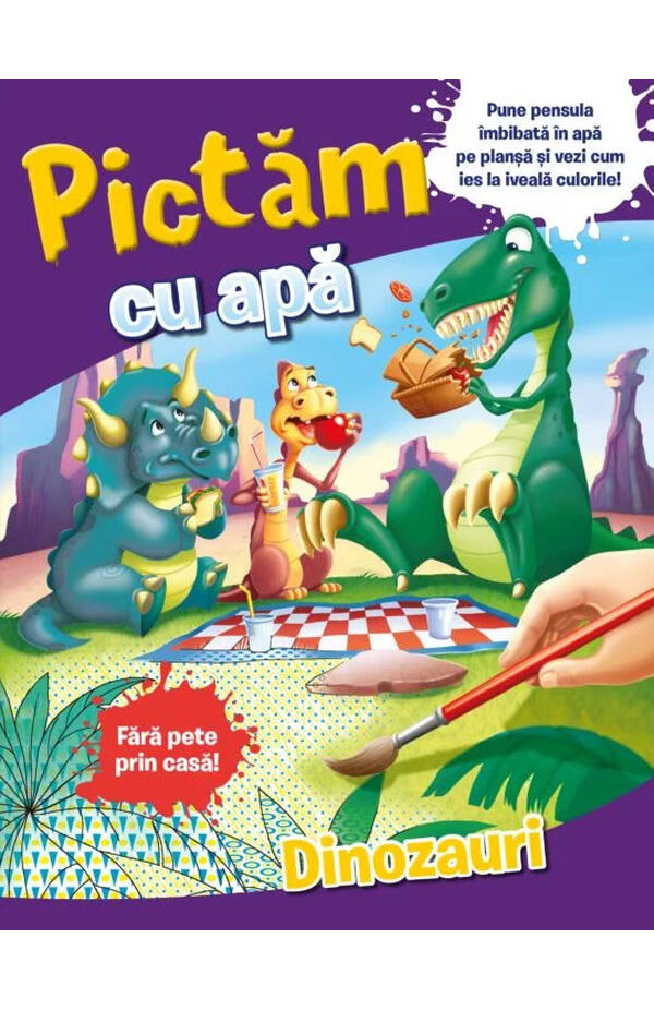 Pictam cu apa. Dinozauri